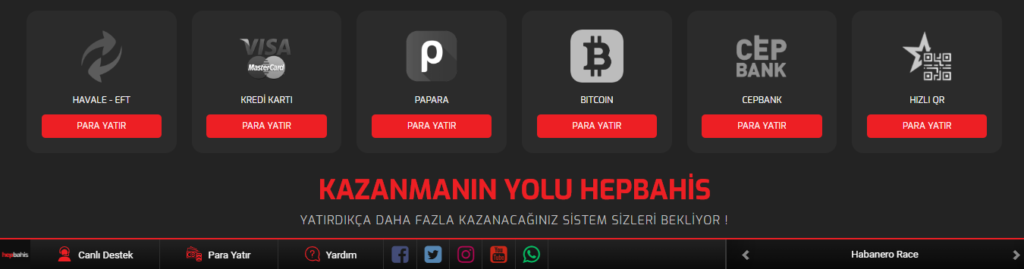 hepbahis üye para yatırma limitleri